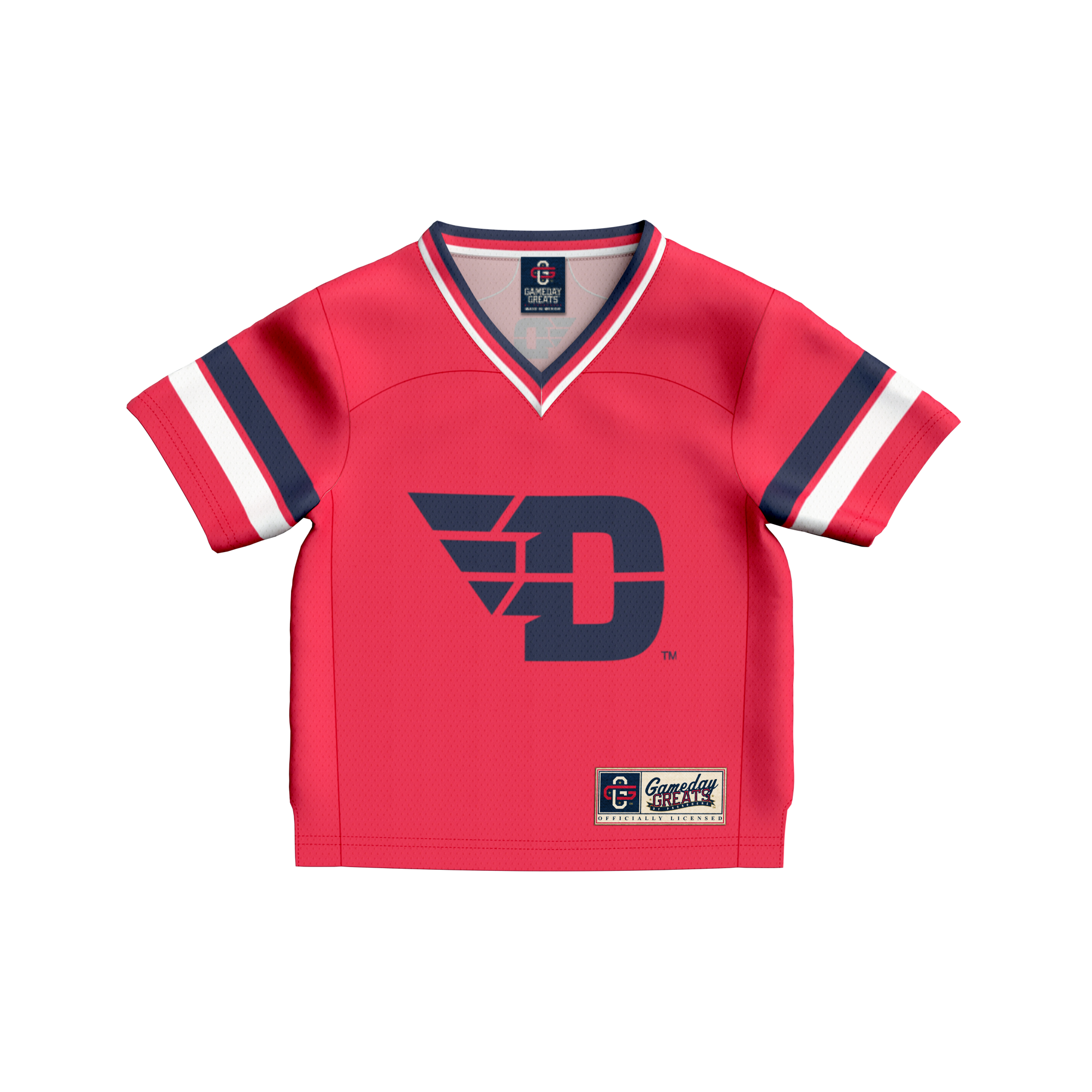 #1 Dayton Flyers GameDay Greats Toddler Collegiate Football Fashion Jersey - Red