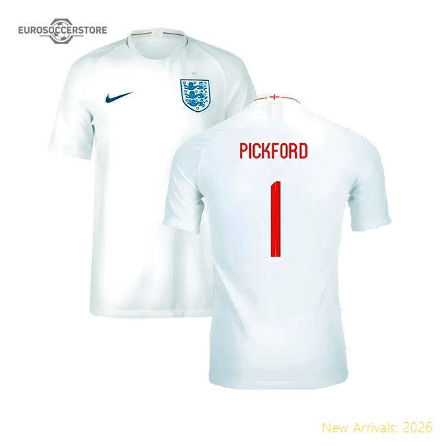 England 2018 Home Jersey Shirt Football Fan Apparel Match Day Game Day Apparel