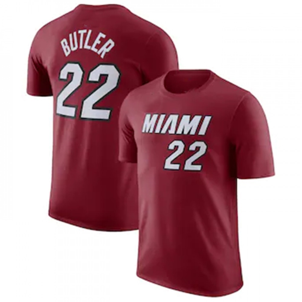 Cost-Effective Men's Miami Heat #22 Jimmy Red Basketball Jersey