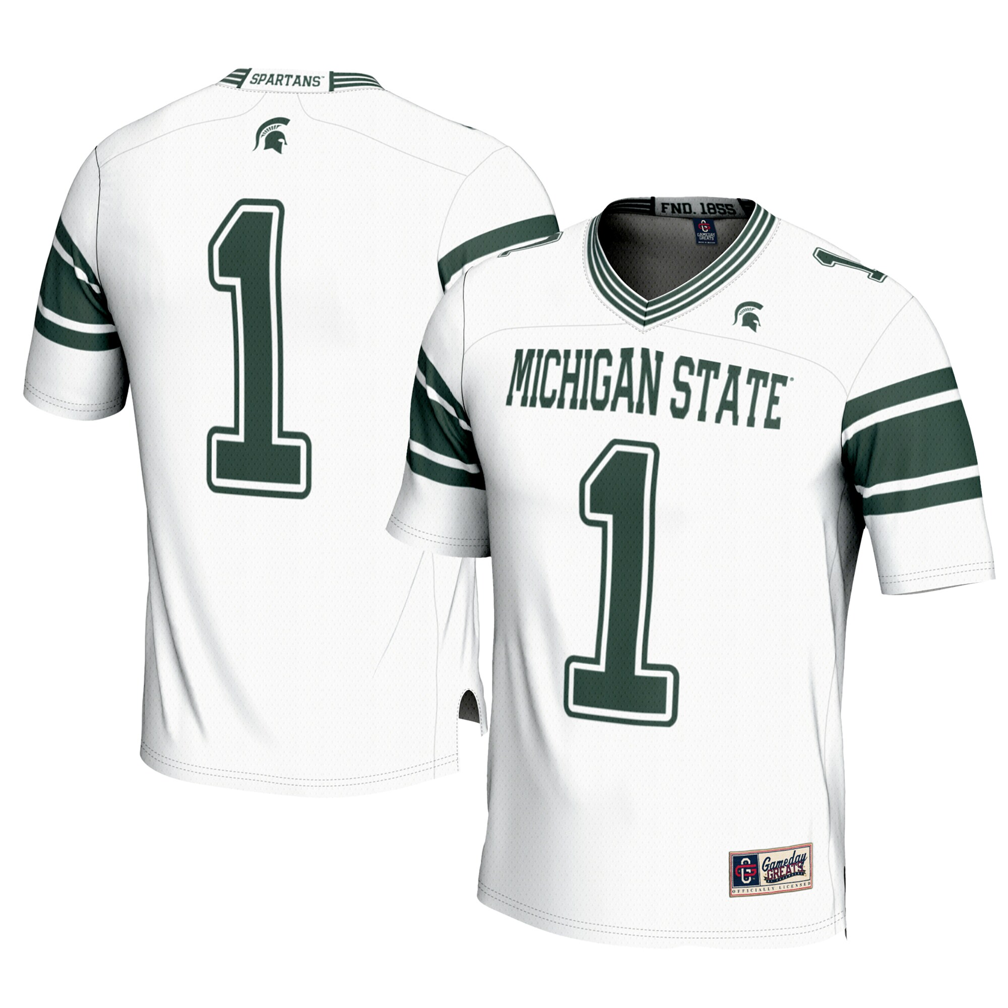 [DDG] Michigan State Spartans GameDay Greats Youth Football Jersey - White