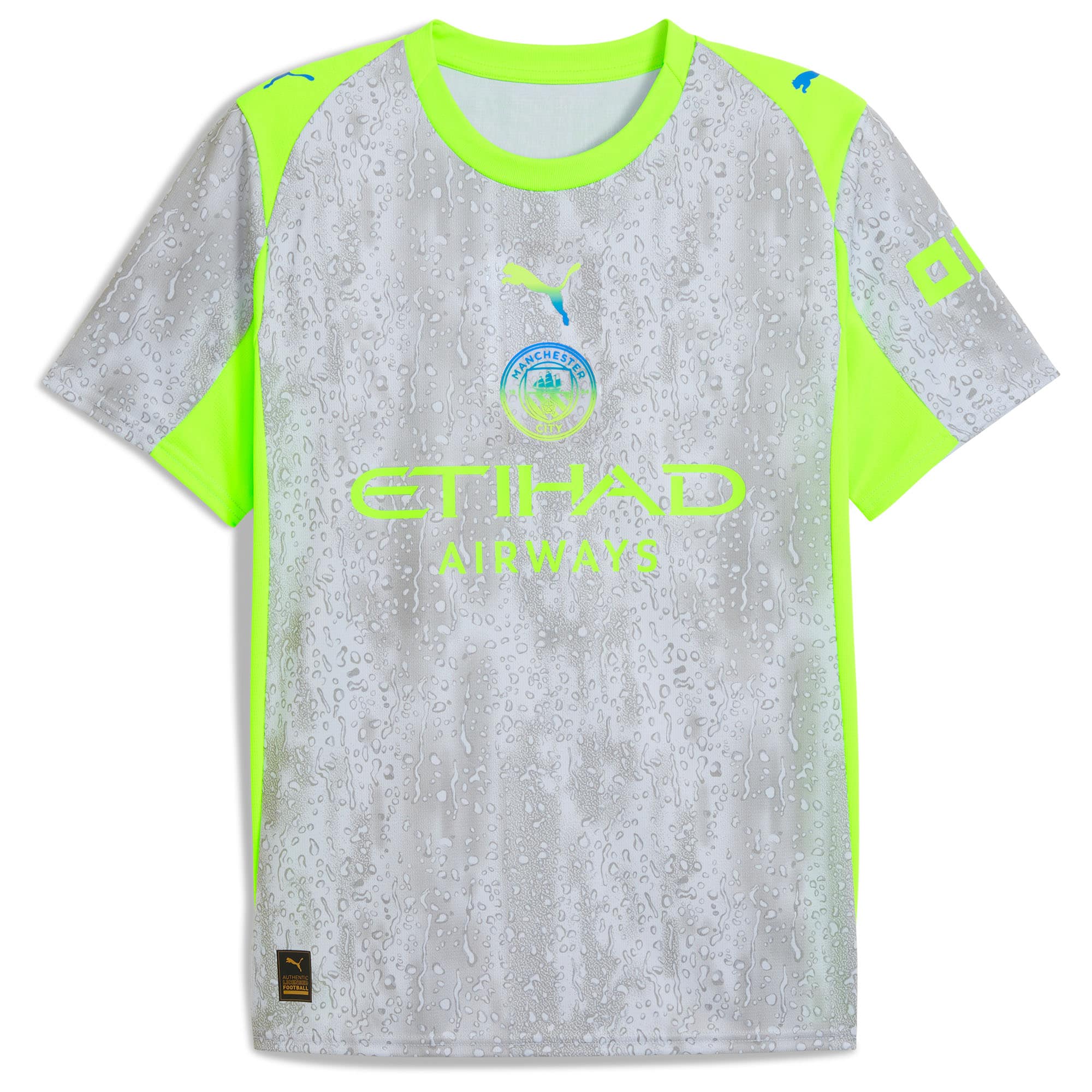 [SJH] Manchester City 2025/26 Third Replica Jersey - Gray/Neon Green