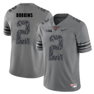 Men's OSU Buckeyes Gray 2024 high quality None #2 embroidered Jersey