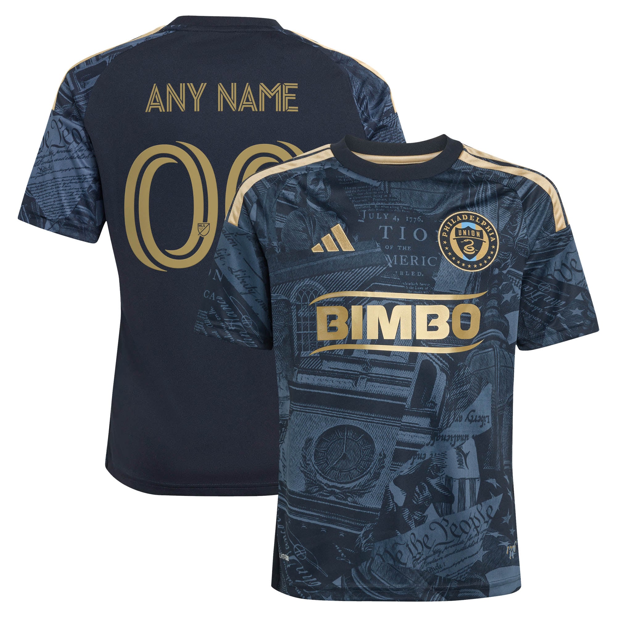 [SJH] Philadelphia Union Youth 2026 1776 Kit Replica Custom Jersey - Navy