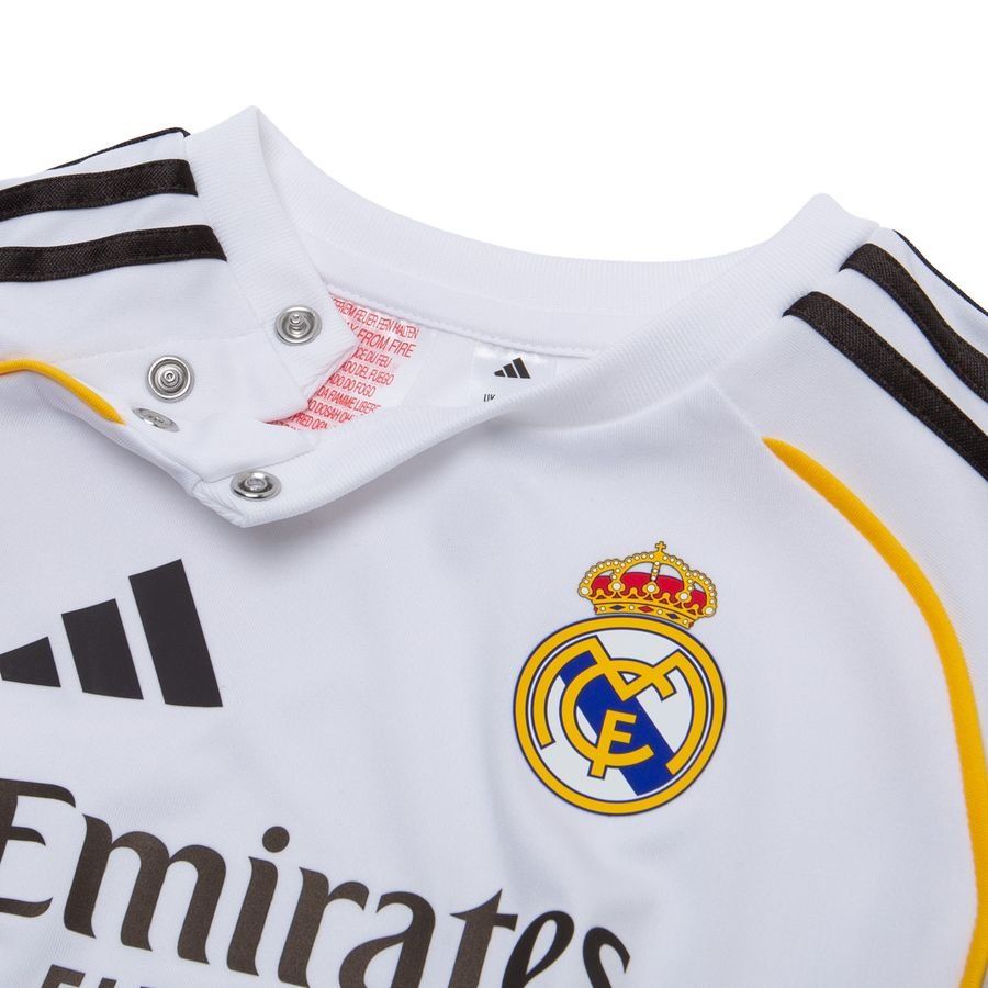 Real Madrid Home Shirt 2025/26 Baby Kit Kids For Algeria Football Fans