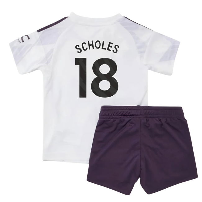 2025-2026 Man Utd Away Baby Kit (Scholes 18)