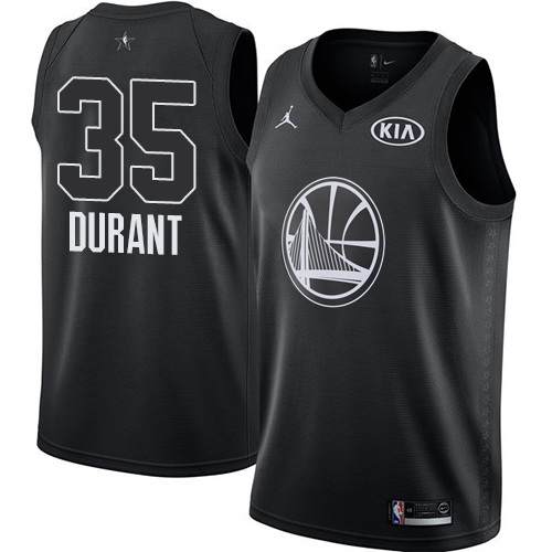 Premium Golden State NBA Swingman Jersey #35 Kevin Durant 2018 Icon -