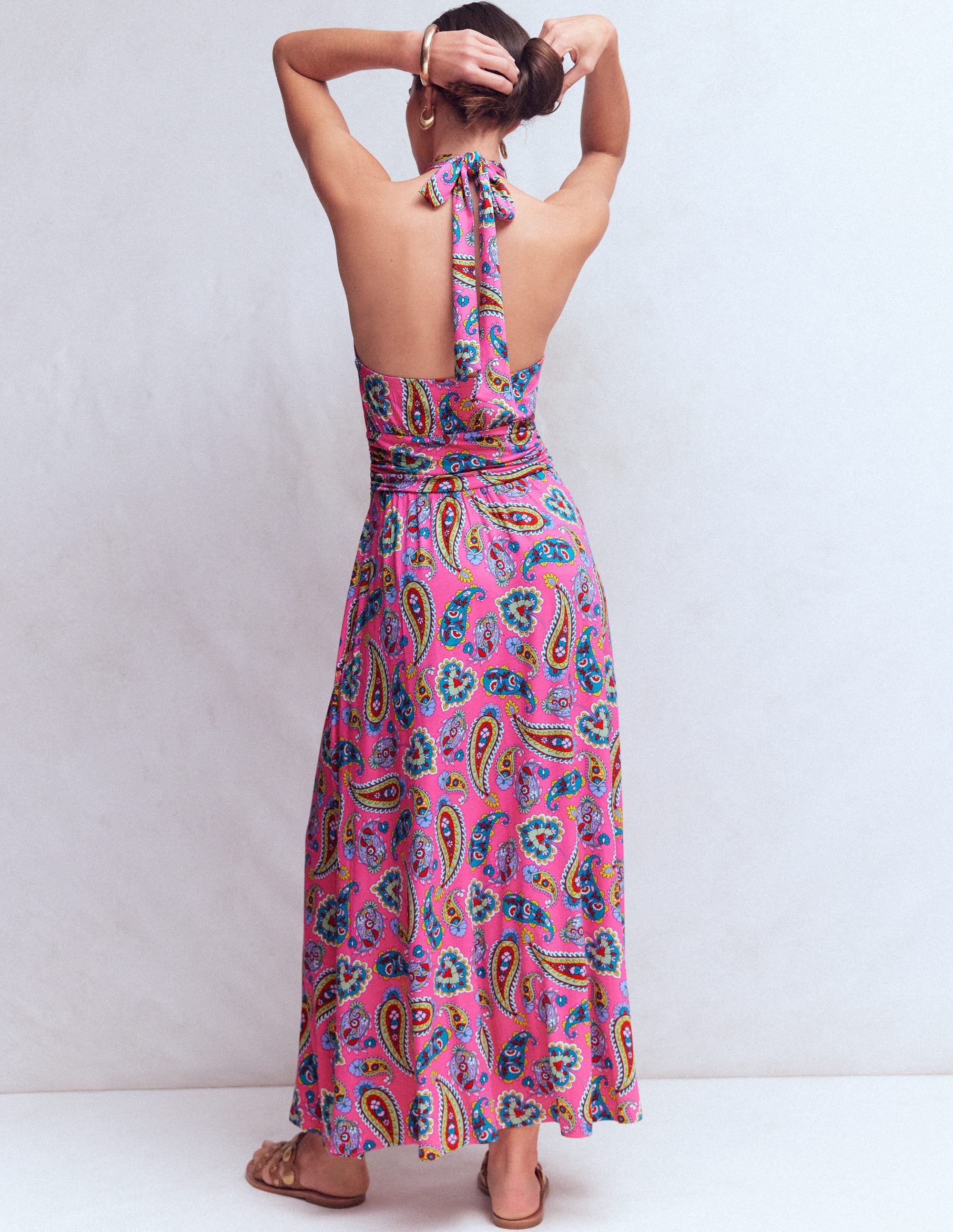 Sydney Twist Neck Jersey Dress