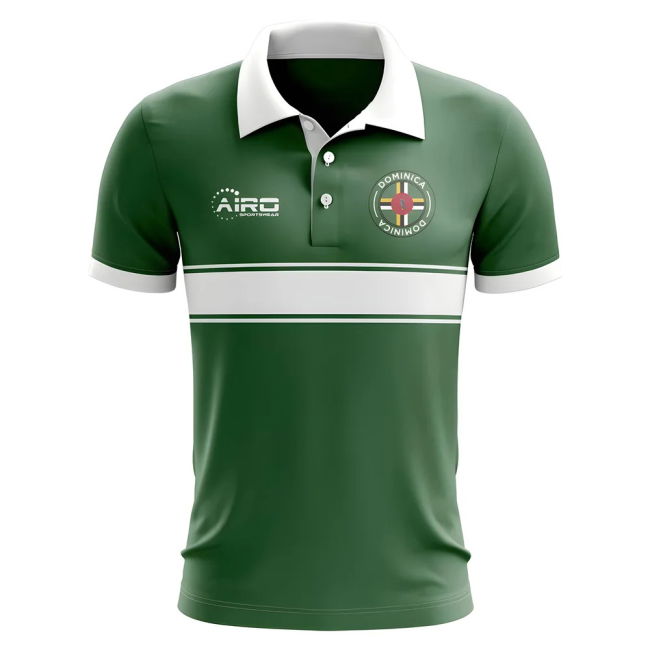 Match-Ready Dominica Concept Stripe Polo Shirt (Green) World-Class