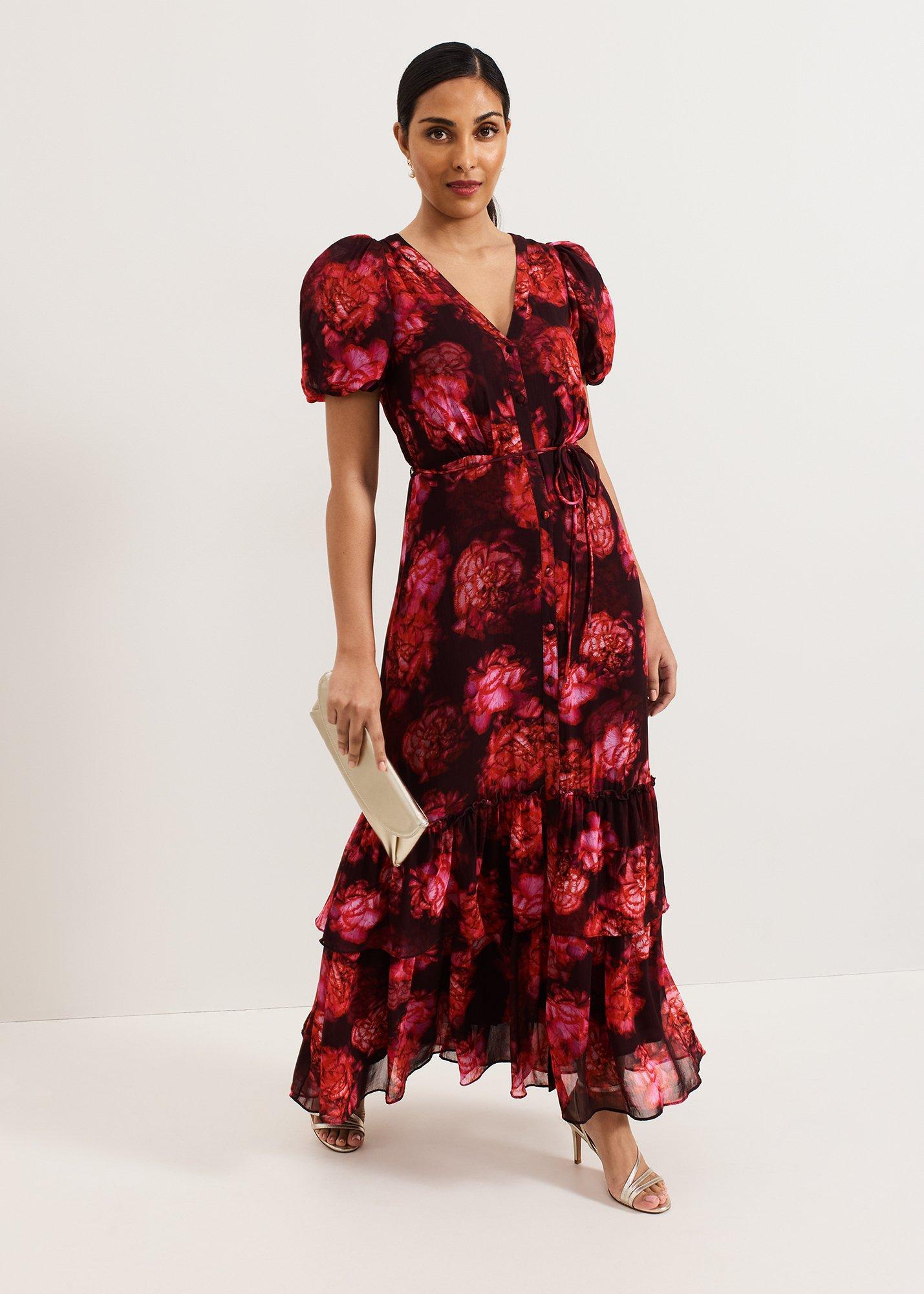 Petite Amaris Floral Sleeve Maxi Dress
