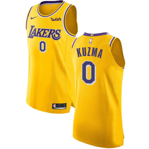 Nike Lakers Gold Angeles Lakers #0 Jersey - Basketball Jersey