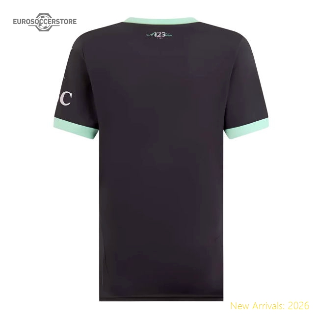 Ac Milan Third Premium Jersey Athletic Fit Breathable Breathable