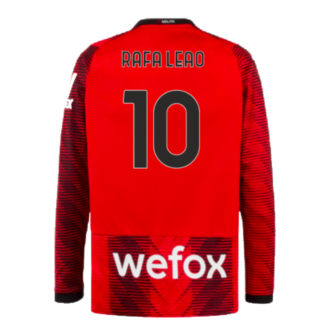 Home Shirt for AC Milan Long Sleeve 2023-2024 (Adult