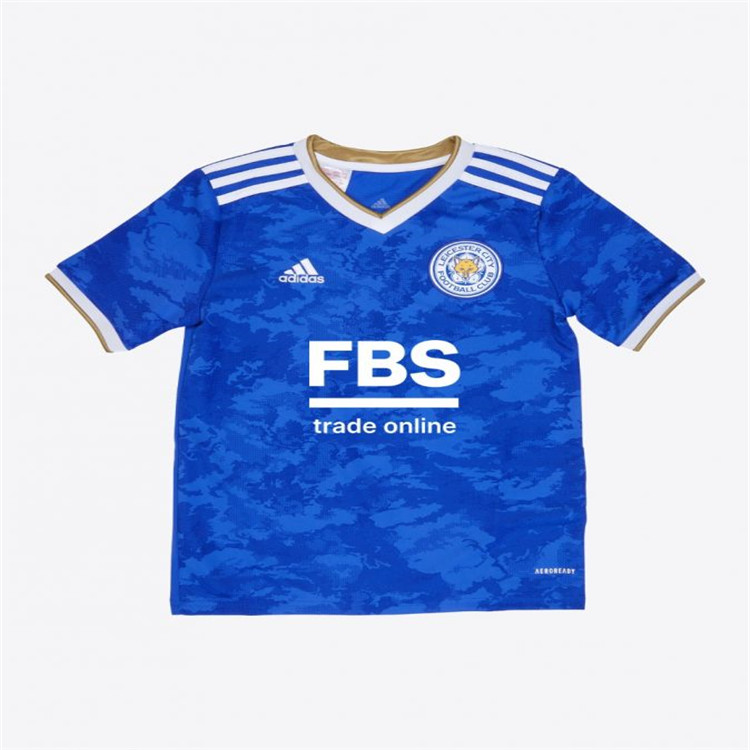 Leicester City 21-22 Home Blue Soccer Jersey Football Shirt -
