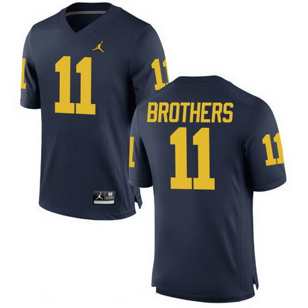 Men's Michigan UM Blue 2024 comfortable Wistert Brothers #11 stitched