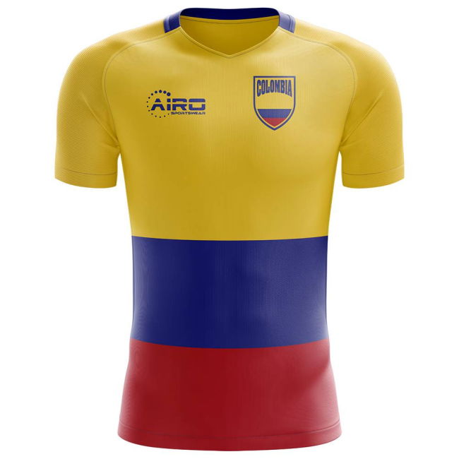Authentic 2025-2026 Colombia Flag Concept Football Shirt (James 10)