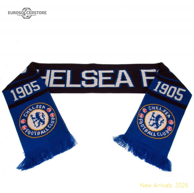 Authentic Chelsea Fc Nero Scarf - Premium Quality Football Apparel
