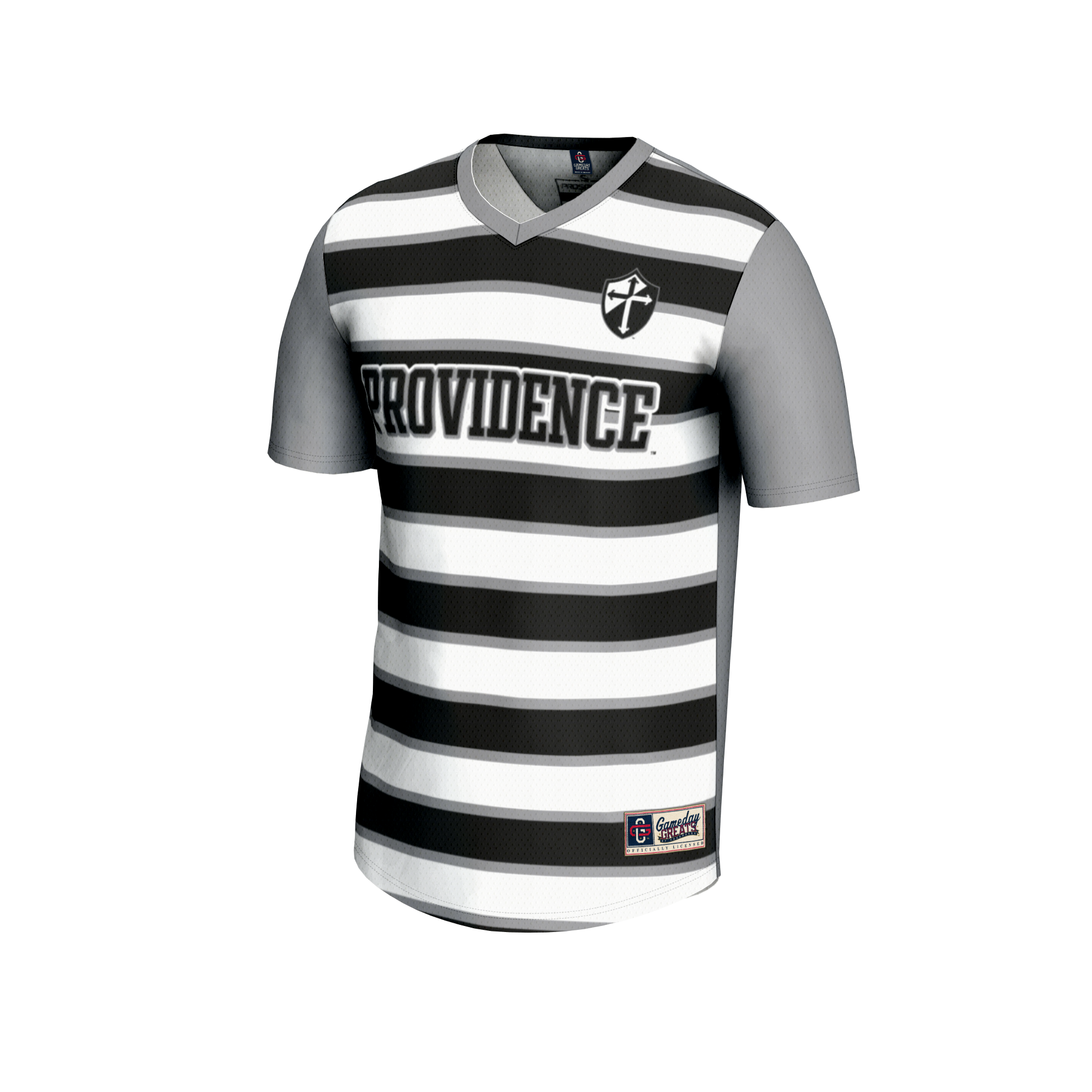 [SJH] Providence Friars GameDay Greats Unisex Lightweight Soccer Fashion Jersey - Silver