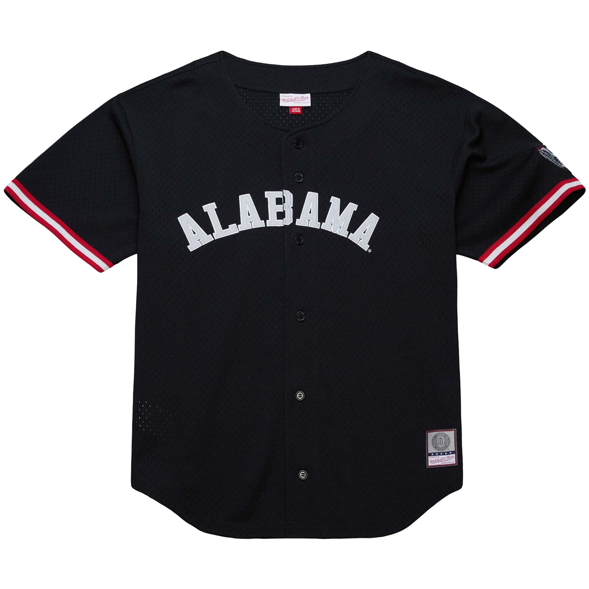 [DDG] Alabama Crimson Tide On The Clock Full-Button Fashion Jersey - Black