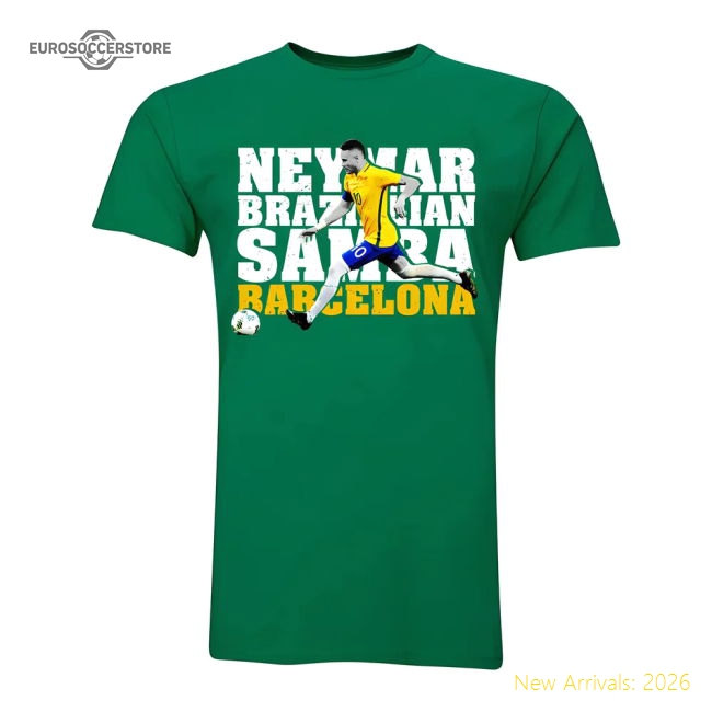 Neymar JR Brazilian Samba T-Shirt (Green) - Kids