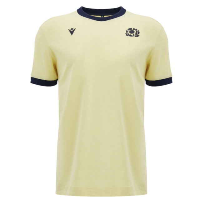 [KK] 2026-2027 Scotland Rugby Ath Cotton T-Shirt (Sand) (Your Name)