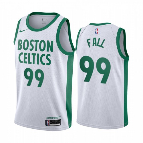 White Nike Boston Celtics #99 Celtics Jersey - High-Quality Polyester