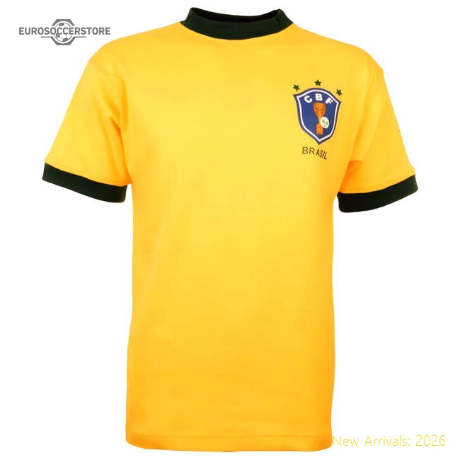 Brazil 1982 National Teams World Cup Home Retro Football Shirt