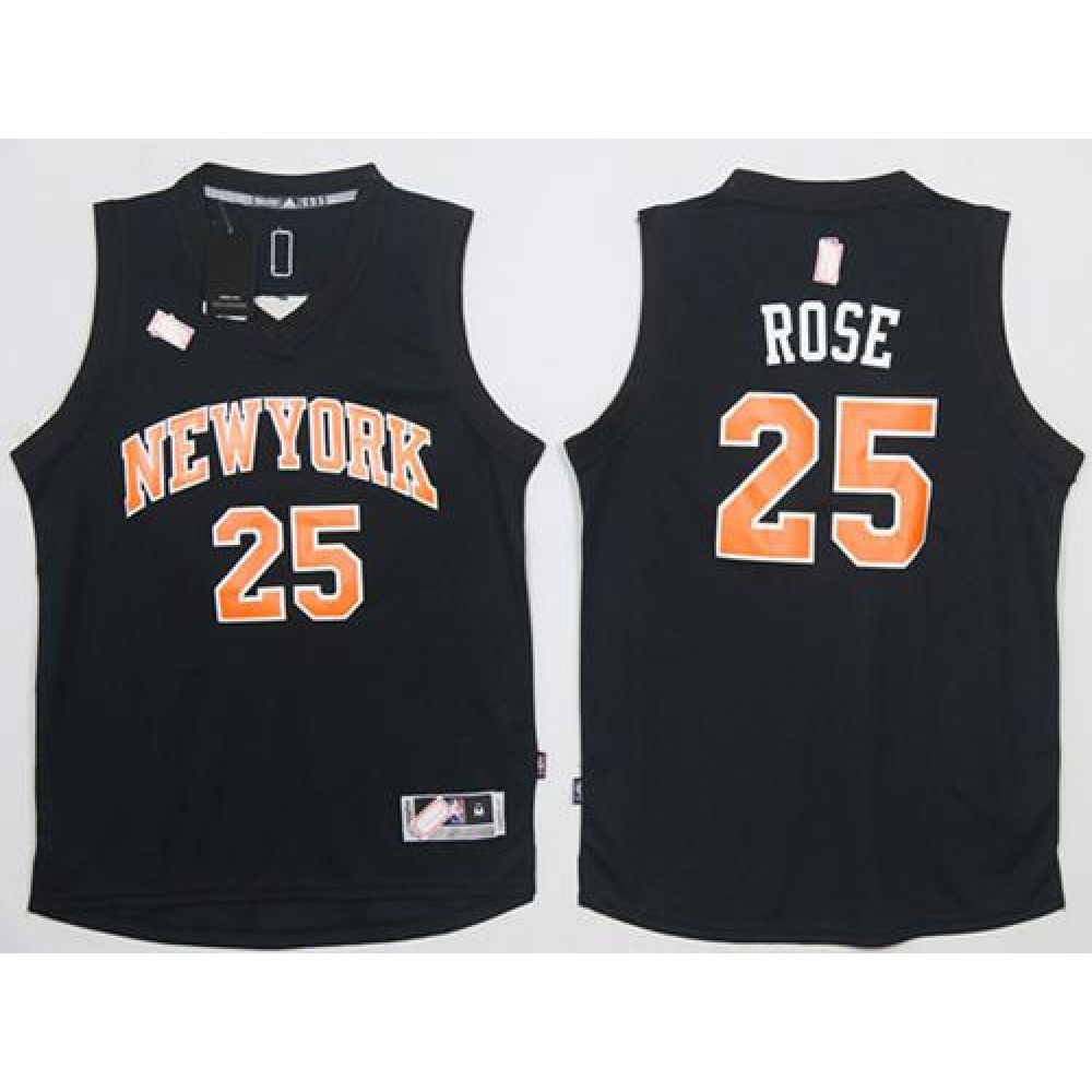 Contemporary Men's Knicks #25 Derrick Black Basketball Jersey