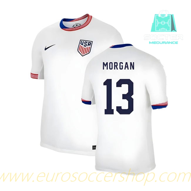 2024-25 Collection Replica USA Home Shirt (Morgan 13)