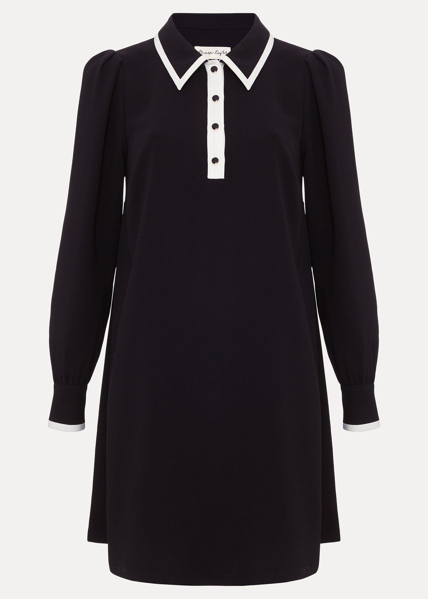 Petite Gina Collar Swing Dress