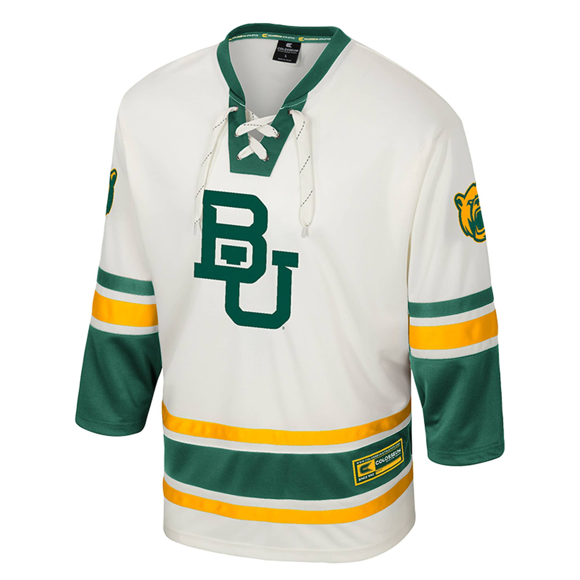 [DDG] Baylor Bears Colosseum Puck Proud Fashion Hockey Jersey - Cream