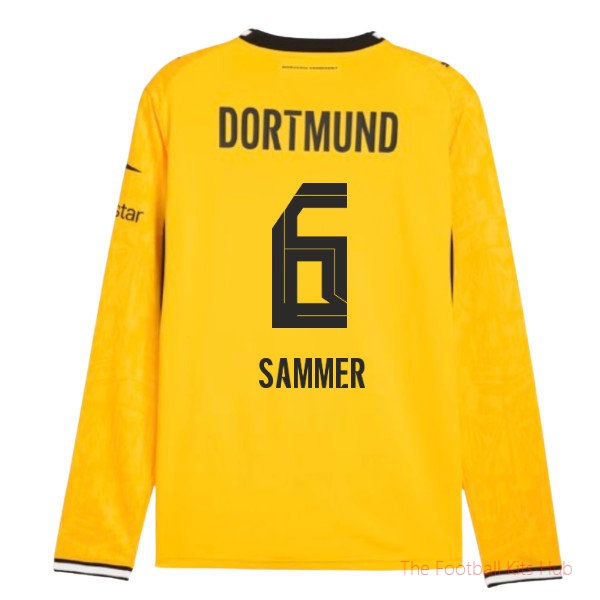 Borussia Dortmund 2026-2027 Long Sleeve Home Shirt (Sammer 6)