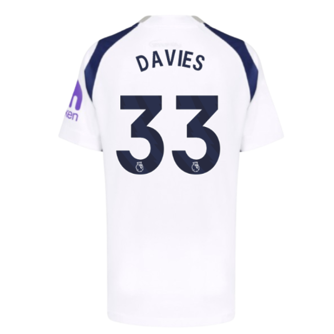 2025-2026 Tottenham Hotspur Hotspur Home Shirt (kids) (davies 33)