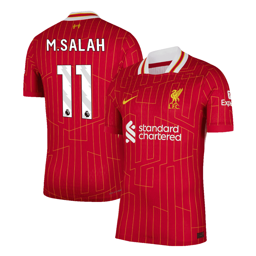 Player Version M.SALAH #11 Liverpool Home Soccer Jersey 2024/25Authent