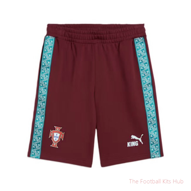 2026-2027 Portugal KING Sweat Shorts (Ruby)