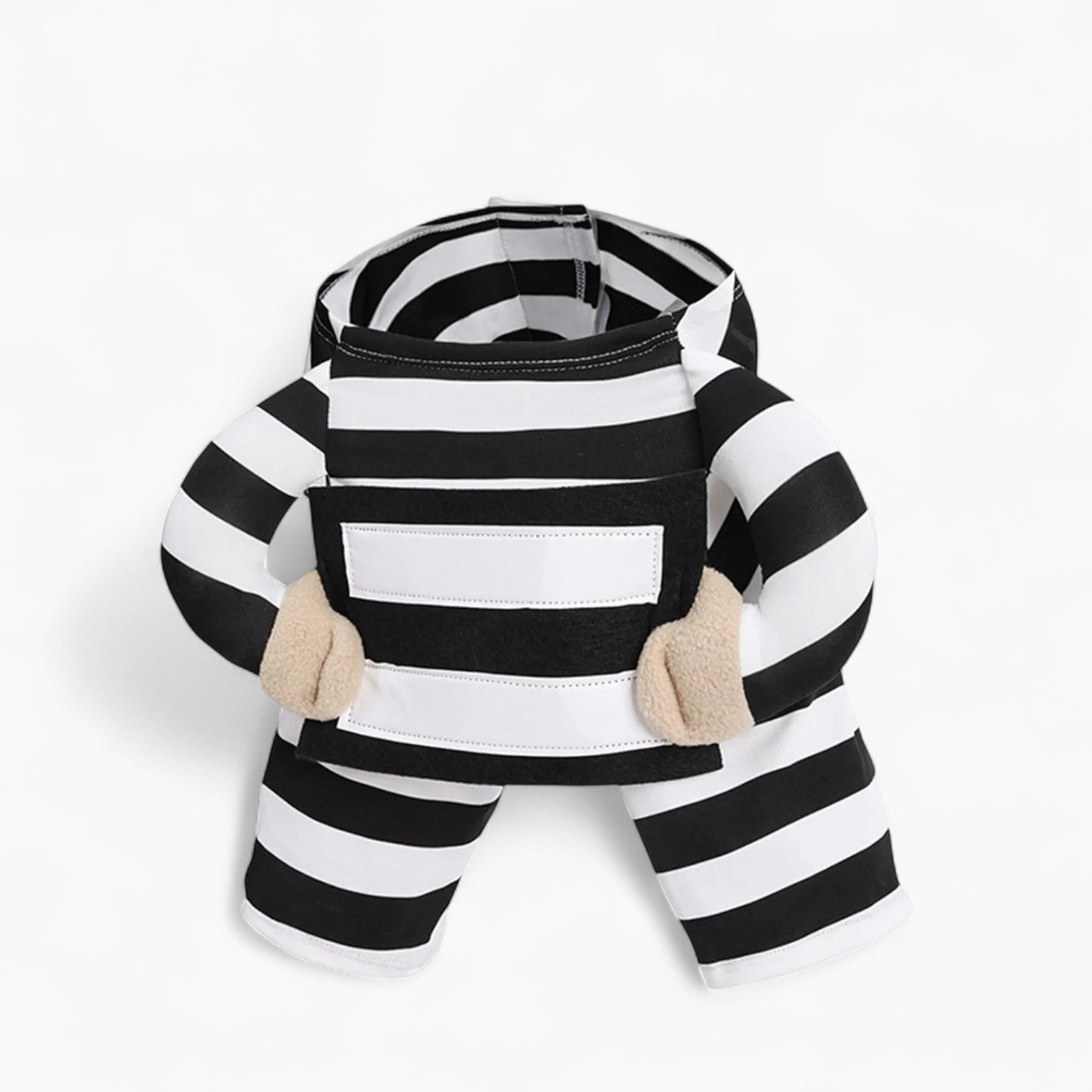 French Bulldog Frenchie Prisoner Costume – Striped Halloween Outfit