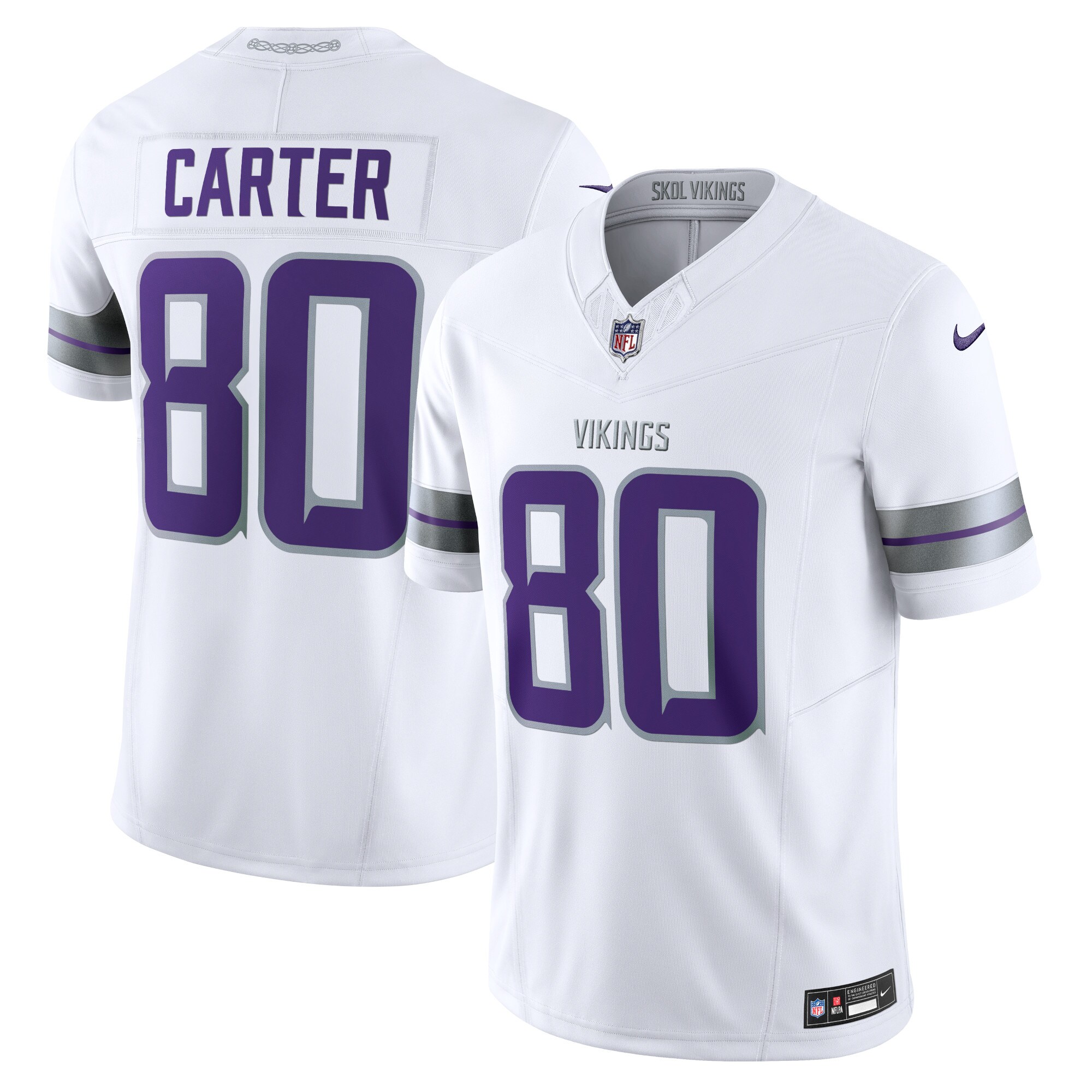 [LK] Cris Carter Minnesota Vikings Alternate Vapor F.U.S.E. Retired Player Limited Jersey - White