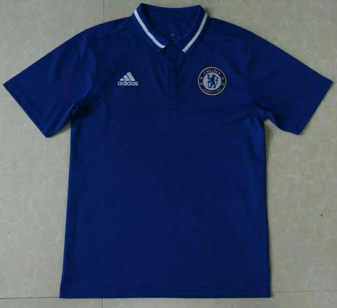 Premium Licensed Elite Series Chelsea Blue Polo 2016-17 Shirt