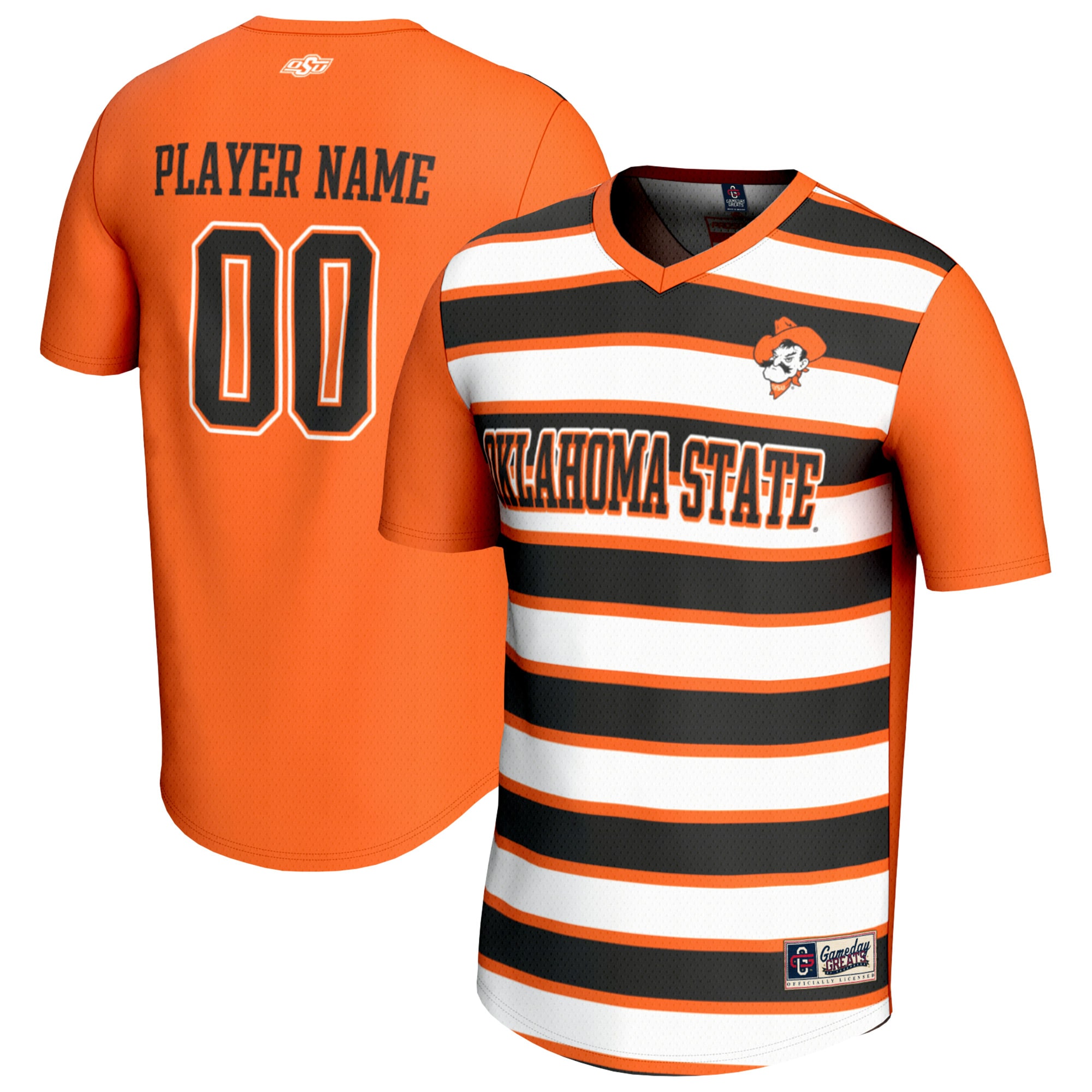 [SJH] Oklahoma State Cowboys GameDay Greats Youth NIL Pick-A-Player Collegiate Women's Soccer Lightweight Fashion Jersey - Orange