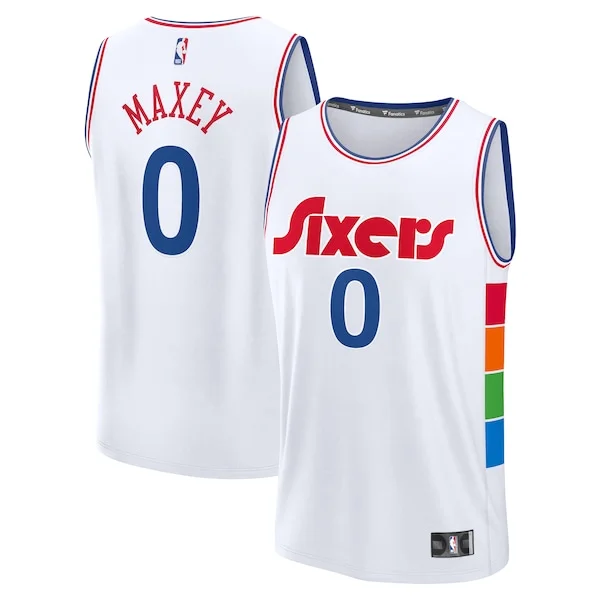 Tyrese Maxey PHI Fast Break Jersey - classic Basketball - White