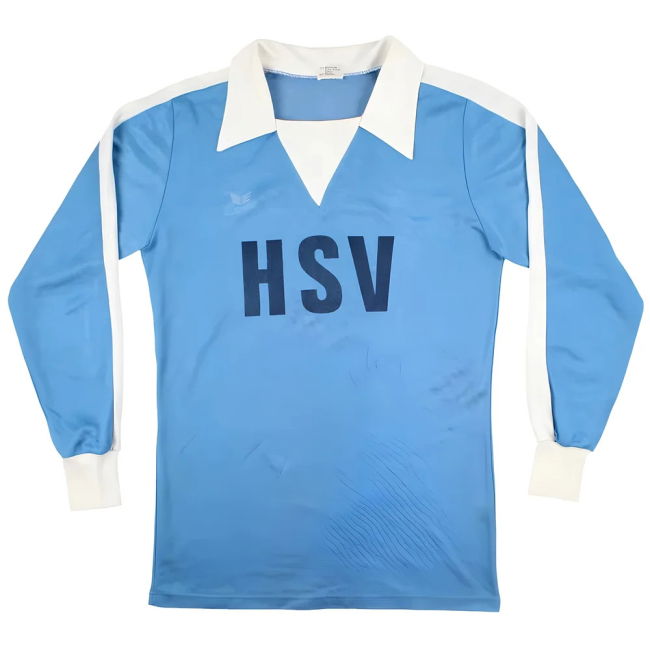 Hamburg 1976-78 Long Sleeve Away Shirt (M) (Excellent) | Breathable