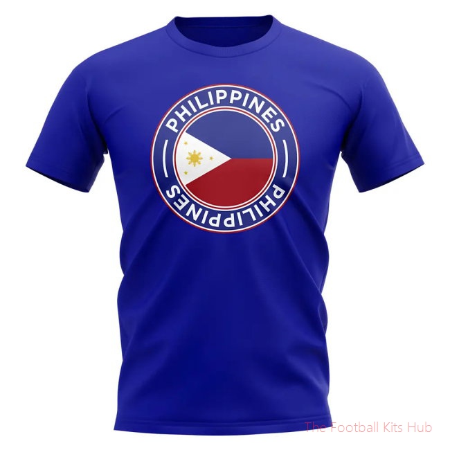 Philippines Football Badge T-Shirt (Royal)