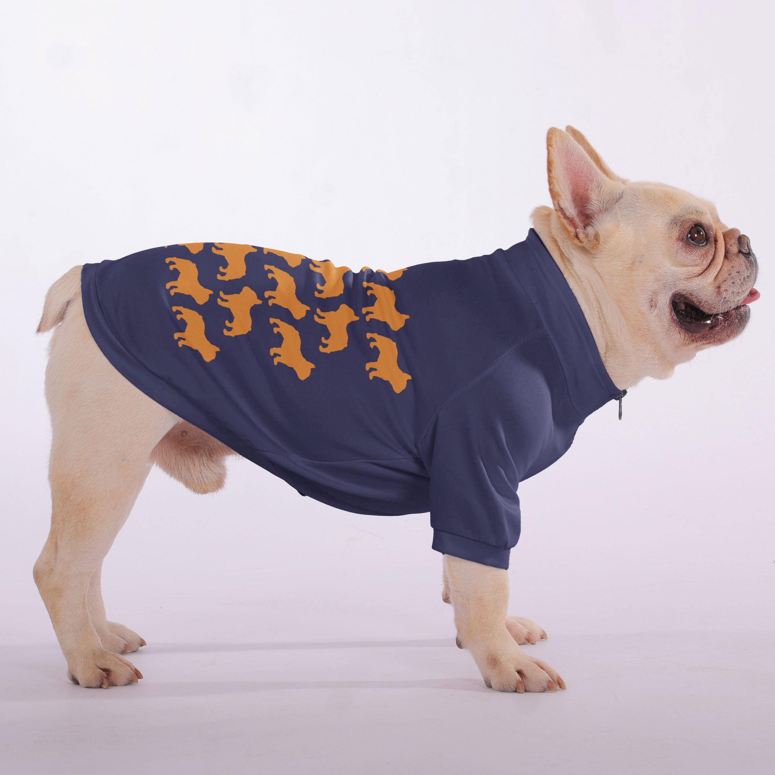 French Bulldog Pablo Snuggly Zip Up Sweatshirt For French Bulldogs Durable Dog Item
