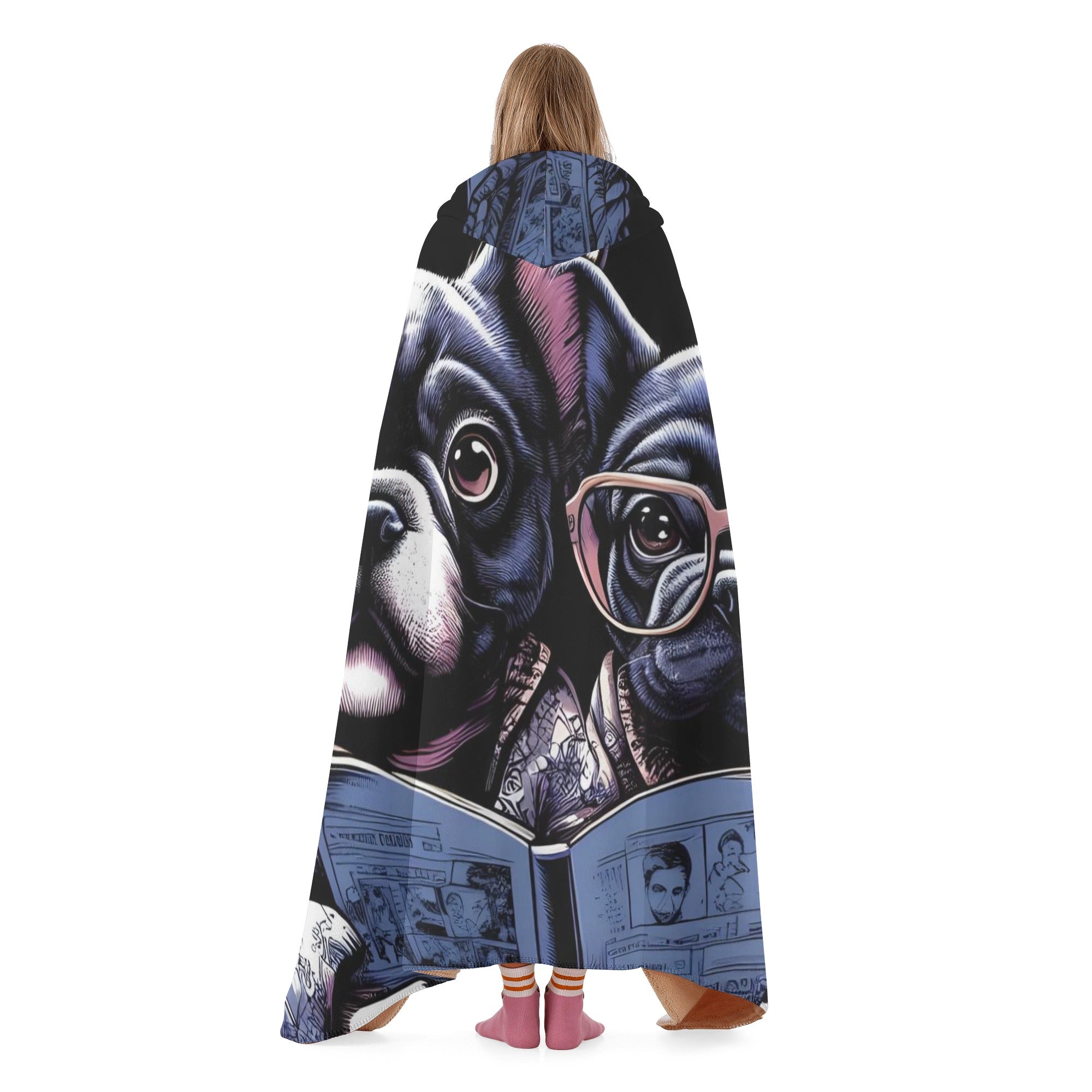 French Bulldog Bubba Hooded Blanket Cute Frenchie Essential