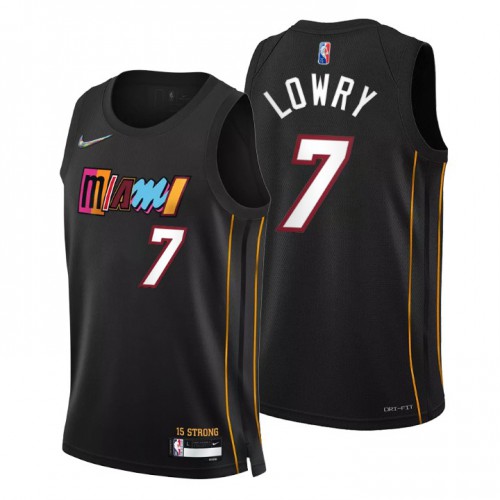 Heat Black Miami Heat #7 Nike Jersey - Discounted Basketball Jersey