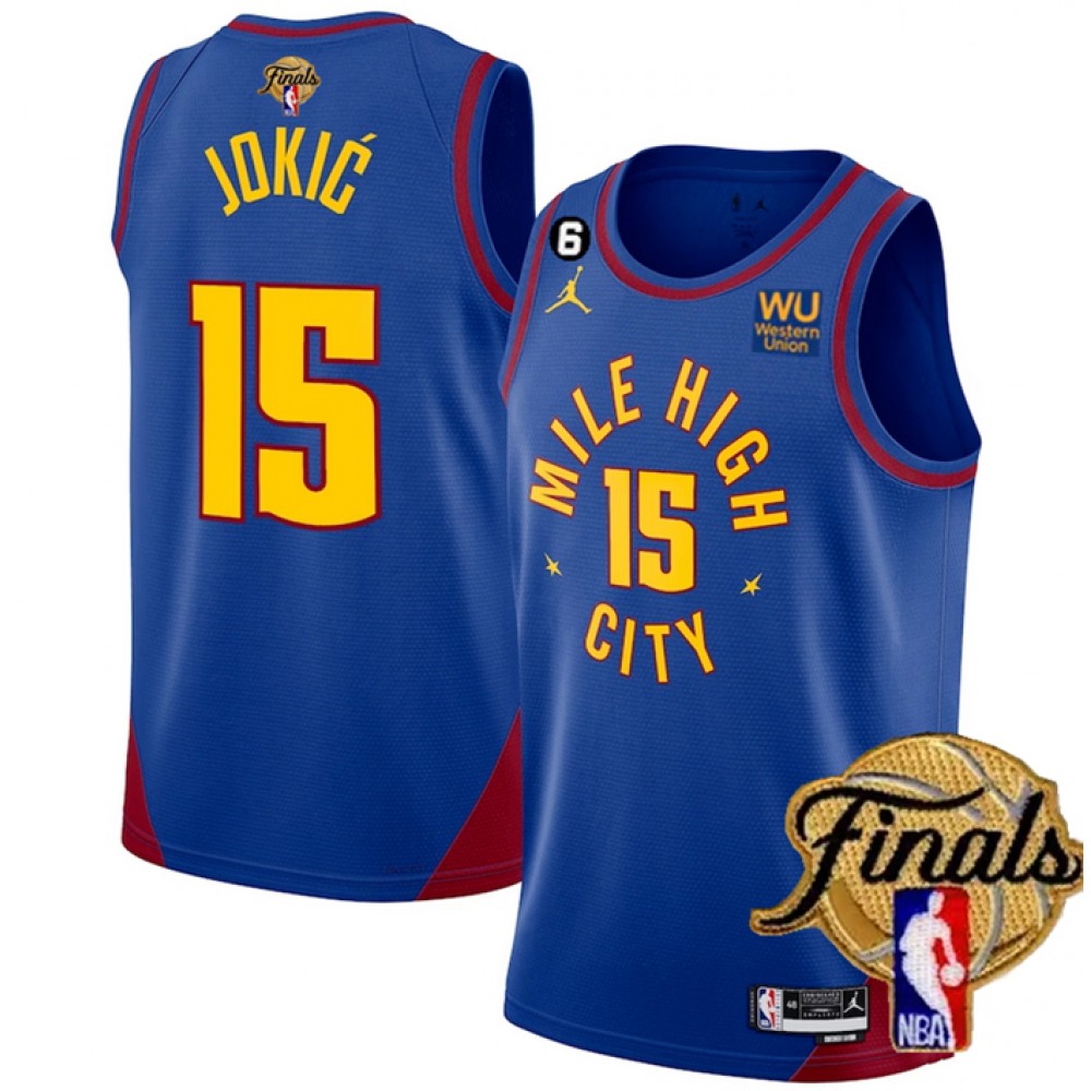 Performance Nikola Jokic15 Denver Nuggets Jersey Blue - - Must-Have Jersey
