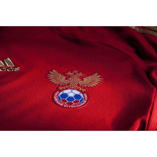 Genuine Breathable 2012 Russia Home Red Soccer Jersey Shirt