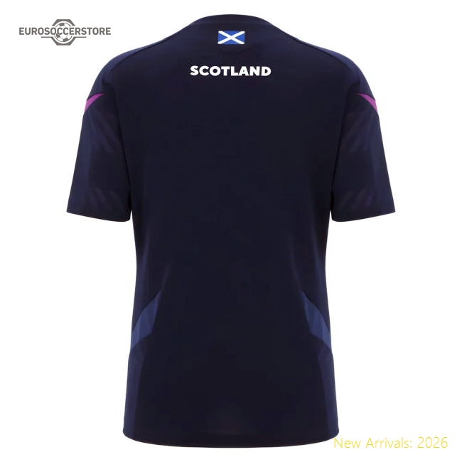 2025-2026 Scotland Rugby Training Shirt (Navy) - Womens