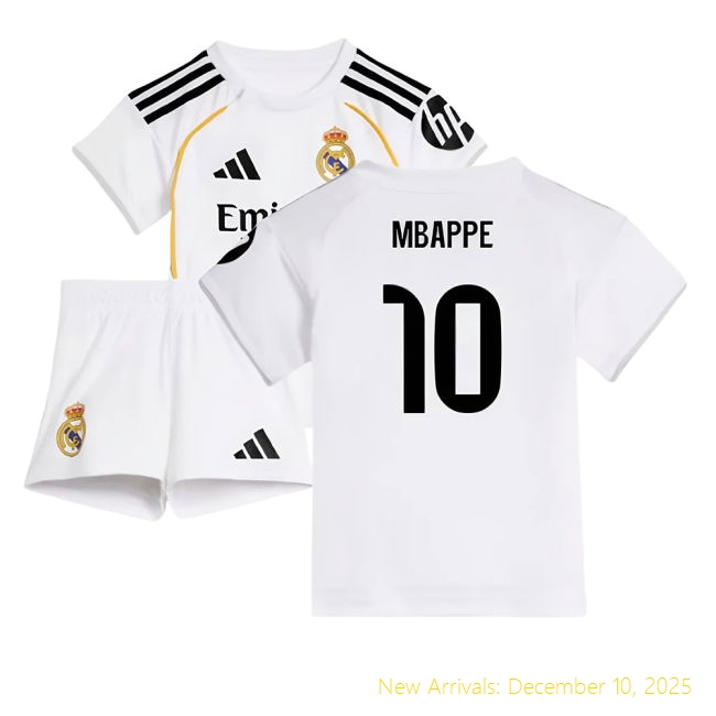 2025-2026 Real Madrid Home None - Genuine Kit (Mbappe 10)
