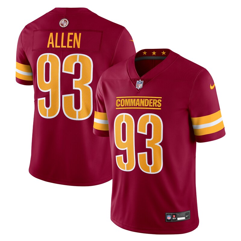 None Jonathan Allen WAS Commanders Powerful Durable Jersey Football Ap