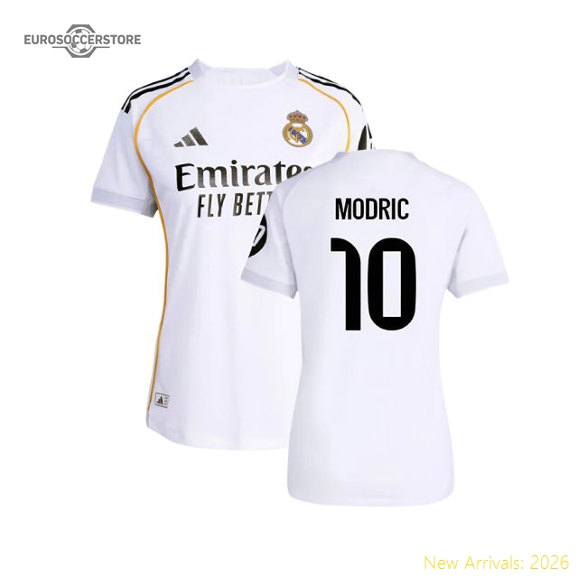 Match-Day 2025-2026 Real Madrid Authentic Home Shirt (Womens) (Modric